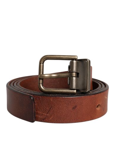 Leather Metal Buckle Classic Men's Belt (Pre-Owned) - Dolce & Gabbana - Modalova