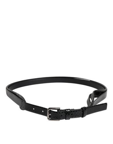 Leather Classic Metal Logo Buckle Men's Belt (Pre-Owned) - Dolce & Gabbana - Modalova