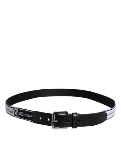 Printed Metal Logo Buckle Men's Belt - Dolce & Gabbana - Modalova