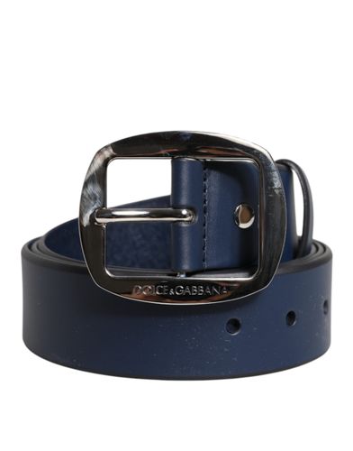 Calf Leather Classic Metal Buckle Men's Belt - Dolce & Gabbana - Modalova