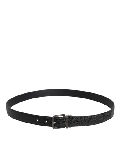 Calf Leather Classic Metal Buckle Men's Belt - Dolce & Gabbana - Modalova