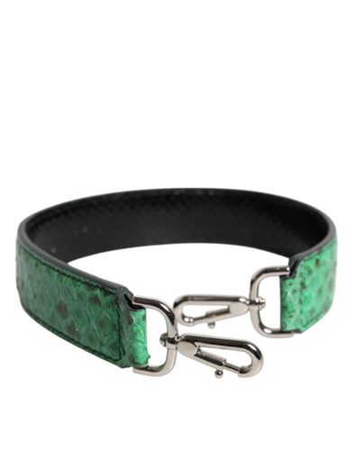 Black Green Exotic Leather Bag Shoulder Women's Strap - Dolce & Gabbana - Modalova