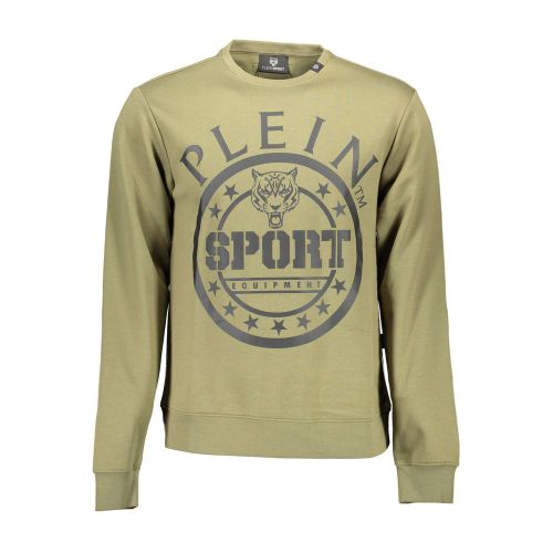 Verde Cotton Men Men's Sweatshirt - Plein Sport - Modalova