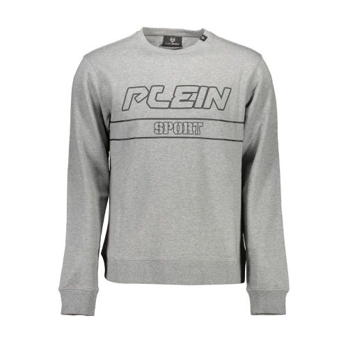 Grigio Cotton Men Men's Sweatshirt - Plein Sport - Modalova