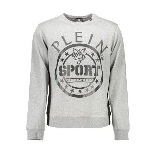 Grigio Cotton Men Men's Sweatshirt - Plein Sport - Modalova