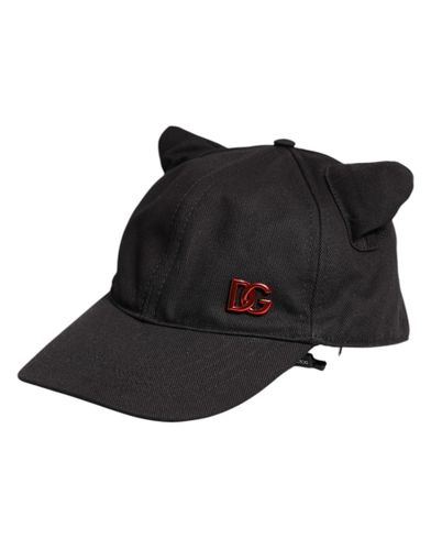 Cotton Logo Patch 6 Panels Baseball Men's Cap (Pre-Owned) - Dolce & Gabbana - Modalova