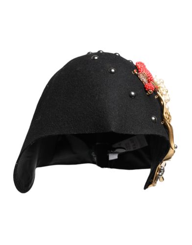 Wool Multicolor Embellished Cloche Women's Hat - Dolce & Gabbana - Modalova