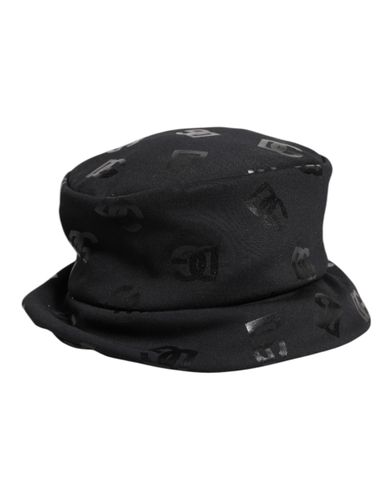 DG Monogram Polyester Jacquard Bucket Women's Hat - Dolce & Gabbana - Modalova