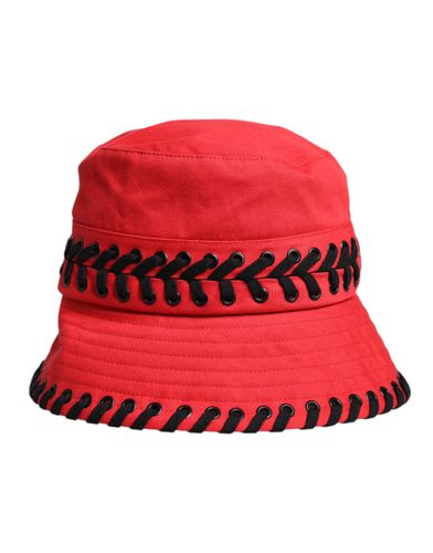 Lace Polyester Wide Brim Bucket Women's Hat - Dolce & Gabbana - Modalova