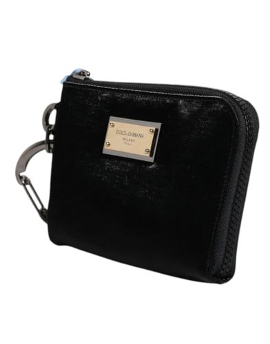 Nylon Logo Plaque Keyring Pouch Clutch Men's Bag - Dolce & Gabbana - Modalova