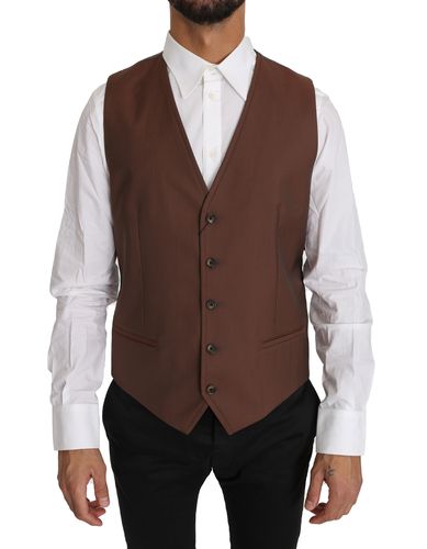 Wool Silk Waistcoat Men's Vest - Dolce & Gabbana - Modalova