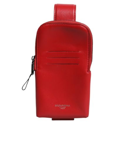 Leather Logo Zip Around Card Holder Wide Strap Men's Wallet (Pre-Owned) - Dolce & Gabbana - Modalova