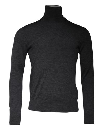 Wool Knit Turtleneck Pullover Men's Sweater - Dolce & Gabbana - Modalova