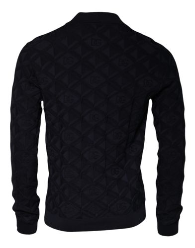 Silk Crew Neck Men Cardigan Men's Sweater - Dolce & Gabbana - Modalova