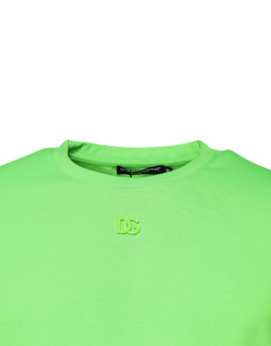 Logo Polyester Crew Neck Men's T-shirt - Dolce & Gabbana - Modalova
