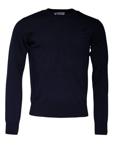 DG Logo Wool Crew Neck Pullover Men's Sweater (Pre-Owned) - Dolce & Gabbana - Modalova
