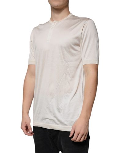 Silk Crew Neck Henley Men's T-shirt (Pre-Owned) - Dolce & Gabbana - Modalova