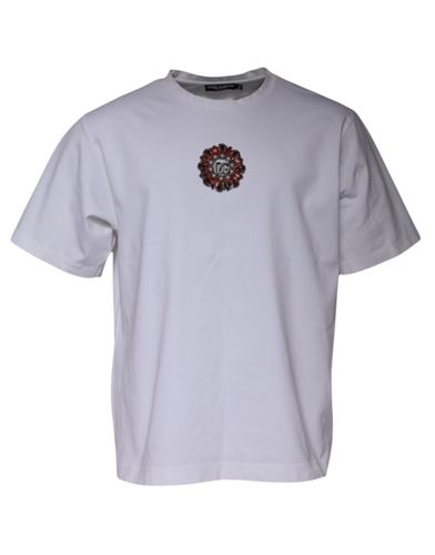 Logo Embellished Crew Neck Men's T-shirt (Pre-Owned) - Dolce & Gabbana - Modalova