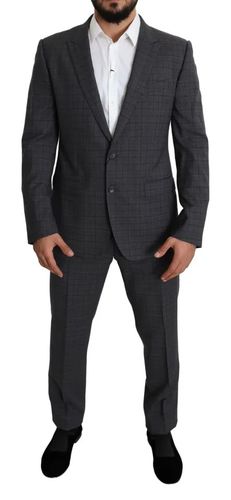 Wool Men Formal 2 Piece MARTINI Men's Suit - Dolce & Gabbana - Modalova