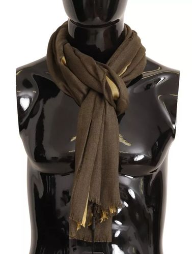 Striped Cashmere Wrap Fringes Men's Scarf (Pre-Owned) - Dolce & Gabbana - Modalova