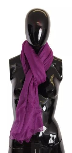 Solid Cashmere Silk Shawl Wrap Women's Scarf (Pre-Owned) - Dolce & Gabbana - Modalova
