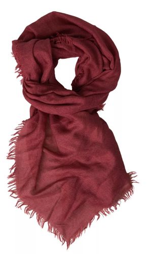 Maroon Cashmere Knit Wrap Shawl Fringe Scarf (Pre-Owned) - Dolce & Gabbana - Modalova