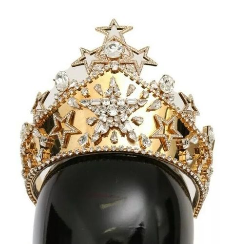 Crystal Star STRASS Crown Logo Tiara Women's Diadem (Pre-Owned) - Dolce & Gabbana - Modalova