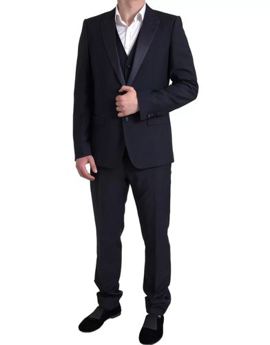 Blue 3 Piece Single Breasted MARTINI Men's Suit (Pre-Owned) - Dolce & Gabbana - Modalova