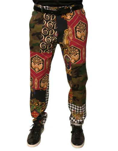 Patchwork Men Dress Men's Pants - Dolce & Gabbana - Modalova