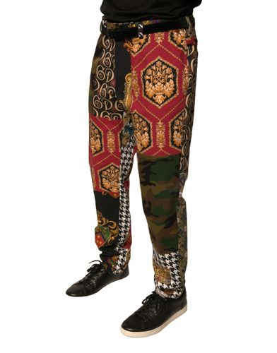 Patchwork Men Dress Men's Pants - Dolce & Gabbana - Modalova