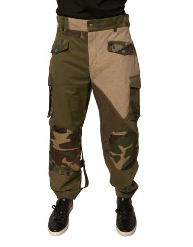 Patchwork Flight Cargo Men's Pants (Pre-Owned) - Dolce & Gabbana - Modalova