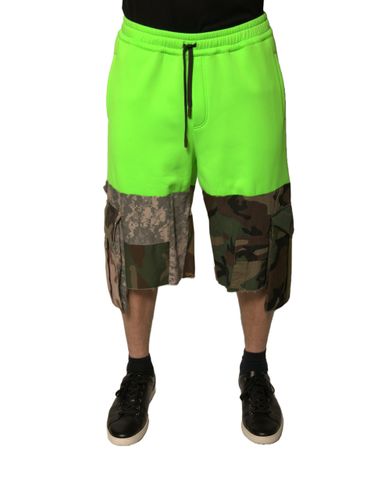 Patchwork Cargo Bermuda Men's Shorts (Pre-Owned) - Dolce & Gabbana - Modalova