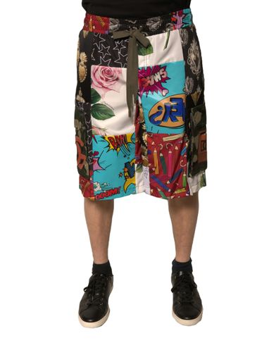 Patchwork Cargo Bermuda Men's Shorts - Dolce & Gabbana - Modalova