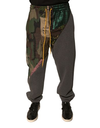Patchwork Cotton Jogger SweatMen's Men's Pants - Dolce & Gabbana - Modalova