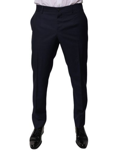 Dark Cotton Men Dress Men's Pants - Dolce & Gabbana - Modalova