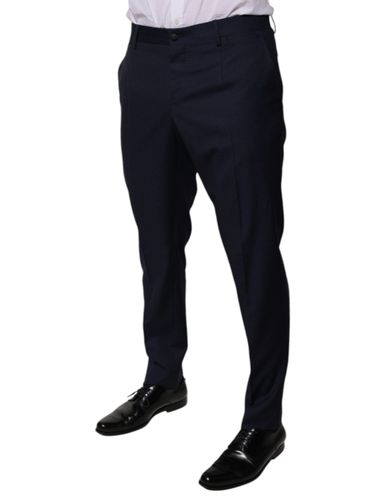 Dark Cotton Men Dress Men's Pants - Dolce & Gabbana - Modalova