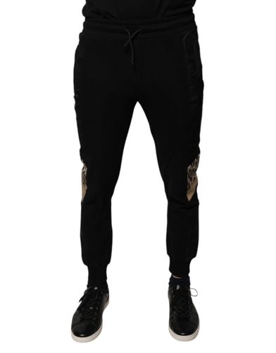 Leopard Slim Fit Jogger Men's Pants - Dolce & Gabbana - Modalova