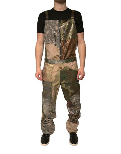 Patchwork Camouflage Overall Men's Pants - Dolce & Gabbana - Modalova