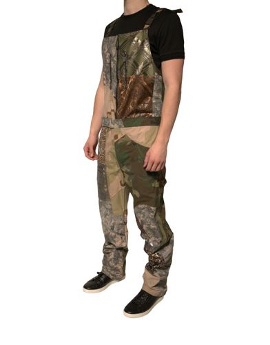 Patchwork Camouflage Overall Men's Pants - Dolce & Gabbana - Modalova