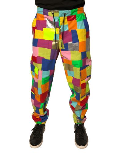 Cotton Patchwork Men Cargo Men's Pants - Dolce & Gabbana - Modalova