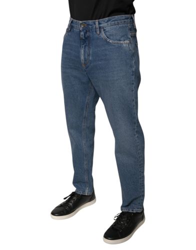 Cotton Logo Men Loose Denim Men's Jeans - Dolce & Gabbana - Modalova