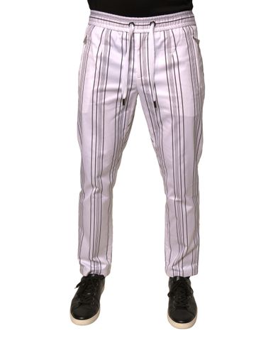 Stripe Cotton Dress Skinny Men's Pants - Dolce & Gabbana - Modalova