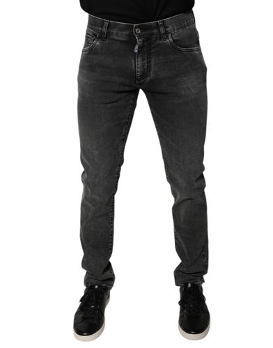 Logo Cotton Stretch Skinny Denim Men's Pants (Pre-Owned) - Dolce & Gabbana - Modalova