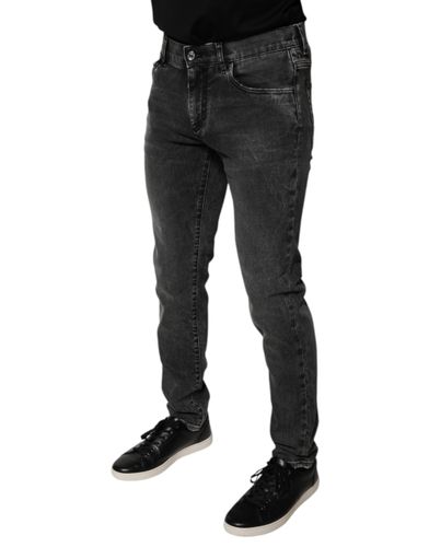 Logo Cotton Stretch Skinny Denim Men's Pants (Pre-Owned) - Dolce & Gabbana - Modalova
