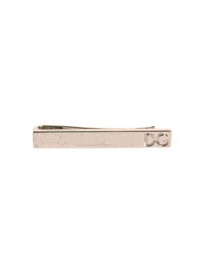 Tone Brass Logo Branded Tie Clip Men's Bar - Dolce & Gabbana - Modalova
