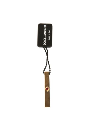 Tone Brass Crystal Branded Tie Clip Men's Bar - Dolce & Gabbana - Modalova