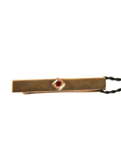 Tone Brass Crystal Branded Tie Clip Men's Bar - Dolce & Gabbana - Modalova