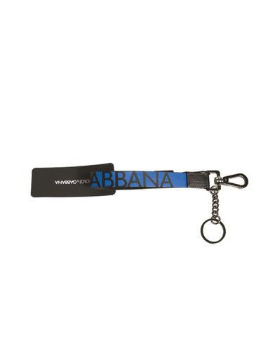 Logo Polyester Silver Brass Holder Keychain Men's Keyring (Pre-Owned) - Dolce & Gabbana - Modalova