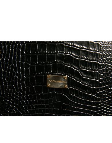 Elegant Leather Logo Plaque Holder Catalogue Men's Case - Dolce & Gabbana - Modalova