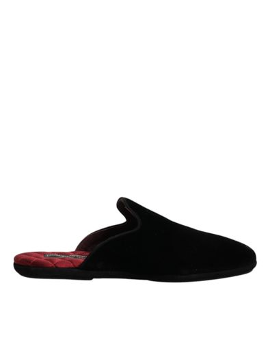 Viscose Velvet Slides Flat Slipper Men's Shoes (Pre-Owned) - Dolce & Gabbana - Modalova